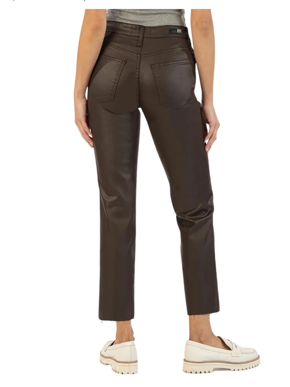 KUT from the Kloth Rachael High Rise Fab Ab Coated Mom Jeans 10L
